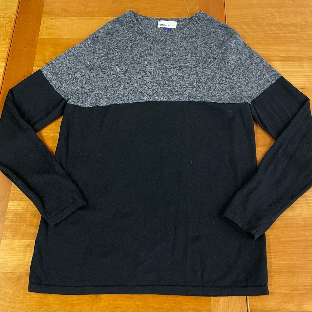 Artefact 2 tone merino wool sweater large